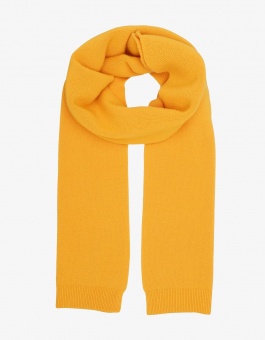 Colorful Standard Wool Scarf Burned Yellow